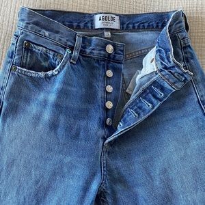 Agolde feel good jeans size 23. Tailored from the legs.